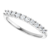 Platinum Round Lab-Grown Diamond Milestone Anniversary Band – 1/6–3/8 CTW - view 5