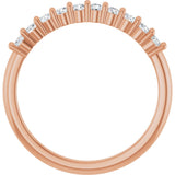 14K Gold Round Lab-Grown Diamond Milestone Anniversary Band – 1/6–3/8 CTW - Rose Gold - view 3