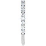 Platinum Round Natural Diamond Milestone Anniversary Band – 1/6–3/4 CTW - view 4