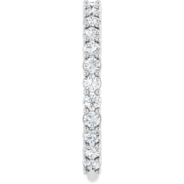 Platinum Round Natural Diamond Milestone Anniversary Band – 1/6–3/4 CTW - view 4