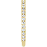 14K Gold Round Natural Diamond Milestone Anniversary Band – 1/6–5/8 CTW - Yellow Gold - view 4