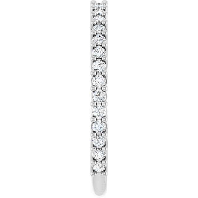 Platinum Round Natural Diamond Milestone Anniversary Band – 1/6–3/4 CTW - view 4