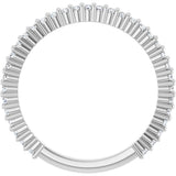 Platinum Round Natural Diamond Milestone Anniversary Band – 1/6–3/4 CTW - view 2
