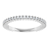 Platinum Round Natural Diamond Milestone Anniversary Band – 1/6–3/4 CTW - view 3