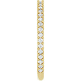 14K Gold Round Natural Diamond Milestone Anniversary Band – 1/6–5/8 CTW - Yellow Gold - view 4