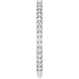 Platinum Round Natural Diamond Milestone Anniversary Band – 1/6–3/4 CTW - view 4