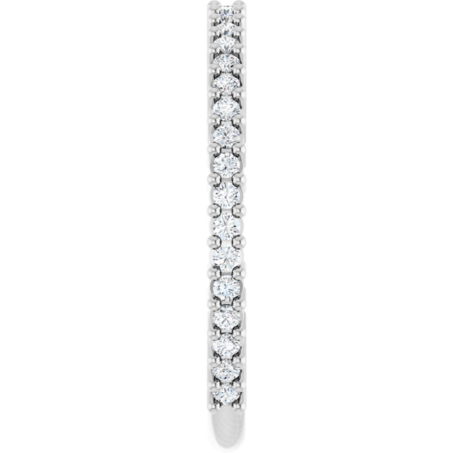 Platinum Round Natural Diamond Milestone Anniversary Band – 1/6–3/4 CTW - view 4