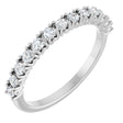 Platinum Round Natural Diamond Anniversary Band – 1/3–5/8 CTW