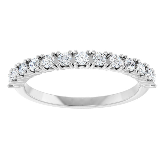 Platinum Round Lab-Grown Diamond Anniversary Band – 3/8–5/8 CTW - view 3