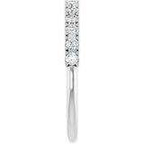 Platinum Round Lab-Grown Diamond Anniversary Band – 3/8–5/8 CTW - view 4