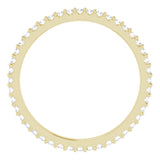 14K Gold Round Natural Diamond Shared-Prong Eternity Band – 1.3 mm Stones (1/3–3/8 CTW) - Yellow Gold - view 2