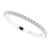 Platinum Round Natural Diamond Shared-Prong Eternity Band – 1.3 mm Stones (1/3–3/8 CTW) - view 5