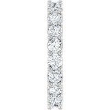 Platinum Round Natural Diamond Reversible Eternity Band – 3 mm Stones - view 4