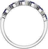 14K Gold Round Natural Diamond Anniversary Band – 1/5 CTW (Style 688964) - White Gold - view 2