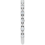Platinum Round Natural Diamond Beaded Anniversary Band – 1/6–3/4 CTW - view 4