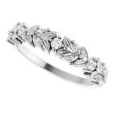 Platinum Marquise Natural Diamond Anniversary Band – 1/4 CTW - view 5
