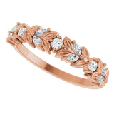 14K Gold Marquise Lab-Grown Diamond Anniversary Band – 1/4 CTW - Rose Gold - view 5