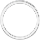 14K Gold Round Natural Diamond Channel-Set Anniversary Band – 1.5 mm Stones - White Gold - view 2