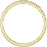 14K Gold Round Lab-Grown Diamond Channel-Set Anniversary Band – 1.5 mm Stones - Yellow Gold - view 2