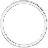 14K Gold Round Lab-Grown Diamond Channel-Set Anniversary Band – 1.5 mm Stones - White Gold - view 2
