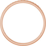 14K Gold Round Lab-Grown Diamond Channel-Set Anniversary Band – 1.7 mm Stones - Rose Gold - view 2