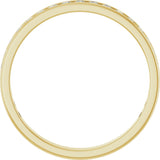 14K Gold Round Lab-Grown Diamond Channel-Set Anniversary Band – 2.25 mm Stones (1 CTW) - Yellow Gold - view 2