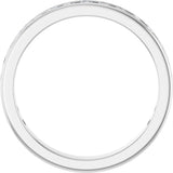14K Gold Round Natural Diamond Channel-Set Anniversary Band – 2 mm Stones - White Gold - view 2