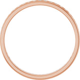 14K Gold Round Lab-Grown Diamond Channel-Set Anniversary Band – 1.5 mm Stones (1/2 CTW) - Rose Gold - view 2