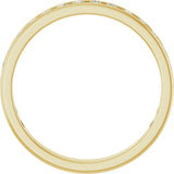 10K Gold Round Natural Diamond Channel-Set Anniversary Band – 5/8 CTW - Yellow Gold - view 2