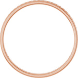 14K Gold Round Lab-Grown Diamond Channel-Set Anniversary Band – 1.5 mm Stones (1/2 CTW) - Rose Gold - view 2