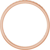 14K Gold Round Lab-Grown Diamond Channel-Set Anniversary Band – 1.7 mm Stones - Rose Gold - view 2