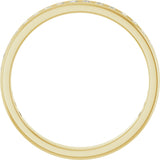 14K Gold Round Lab-Grown Diamond Channel-Set Anniversary Band – 1.5 mm Stones - Yellow Gold - view 2