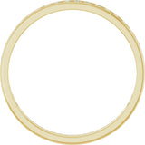 14K Gold Round Natural Diamond Channel-Set Anniversary Band – 2 mm Stones (7/8 CTW) - Yellow Gold - view 2