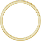14K Gold Round Natural Diamond Channel-Set Anniversary Band – 1.5 mm Stones - Yellow Gold - view 2