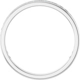 14K Gold Round Natural Diamond Channel-Set Anniversary Band – 1.5 mm Stones - White Gold - view 2