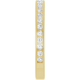 10K Gold Round Natural Diamond Channel-Set Anniversary Band – 1/3 CTW - Yellow Gold - view 4