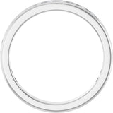 14K Gold Round Natural Diamond Channel-Set Anniversary Band – 1.7 mm Stones - White Gold - view 2