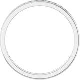 14K Gold Round Natural Diamond Channel-Set Anniversary Band – 2 mm Stones - White Gold - view 2