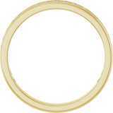 10K Gold Round Natural Diamond Channel-Set Anniversary Band – 1/2 CTW – Sizes 4-14.5 - Yellow Gold - view 2