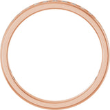 10K Gold Round Lab-Grown Diamond Channel-Set Anniversary Band – 1.7 mm Stones - Rose Gold - view 2