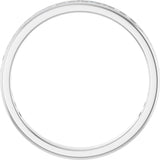 14K Gold Round Natural Diamond Channel-Set Anniversary Band – 1.5 mm Stones - White Gold - view 2
