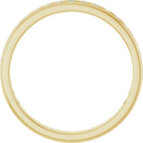 14K Gold Round Lab-Grown Diamond Channel-Set Anniversary Band – 1.5 mm Stones - Yellow Gold - view 2