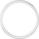 14K Gold Round Natural Diamond Channel-Set Anniversary Band – 1.5 mm Stones (1/2 CTW) - White Gold - view 2