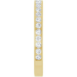 14K Gold Round Lab-Grown Diamond Channel-Set Anniversary Band – 2.25 mm Stones (1 CTW) - Yellow Gold - view 4