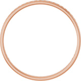 14K Gold Round Lab-Grown Diamond Channel-Set Anniversary Band – 1.5 mm Stones (1/2 CTW) - Rose Gold - view 2