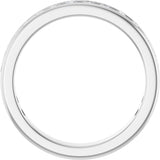 14K Gold Round Lab-Grown Diamond Channel-Set Anniversary Band – 1.7 mm Stones - White Gold - view 2