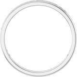 14K Gold Round Natural Diamond Channel-Set Anniversary Band – 1.5 mm Stones - White Gold - view 2