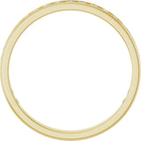 14K Gold Round Lab-Grown Diamond Channel-Set Anniversary Band – 2.25 mm Stones (1 CTW) - Yellow Gold - view 2