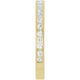 14K Gold Round Lab-Grown Diamond Channel-Set Anniversary Band – 2.25 mm Stones (1 CTW) - Yellow Gold - view 4