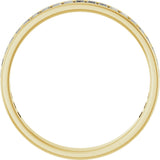 10K Gold Straight Baguette Lab-Grown Diamond Channel-Set Anniversary Band – 3x2 mm Stones (2 1/2 CTW) - Yellow Gold - view 2